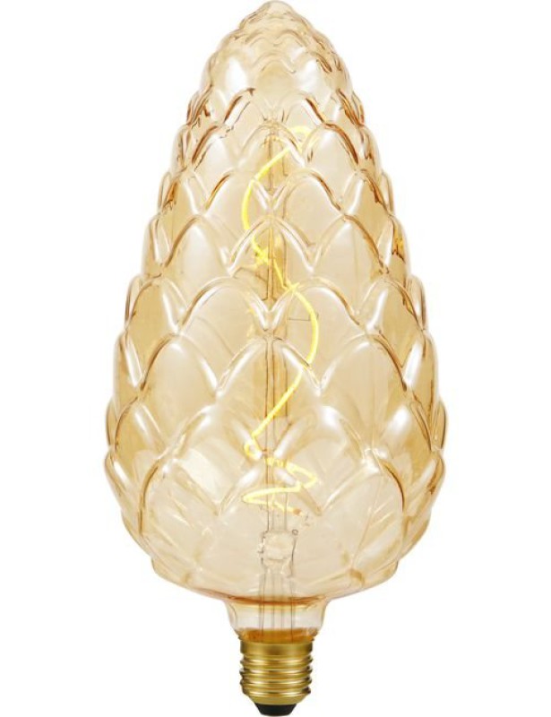 SPL LED Filament Pinienzapfen 120x250 E27 4 W 200 lm 2000K Gold dimmbar