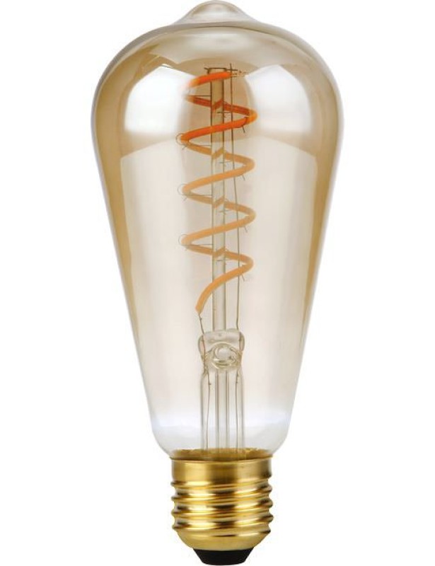 Preview: SPL LED Filament Rustika ST64x140 E27 4 W 200 lm 2000K Gold dimmbar
