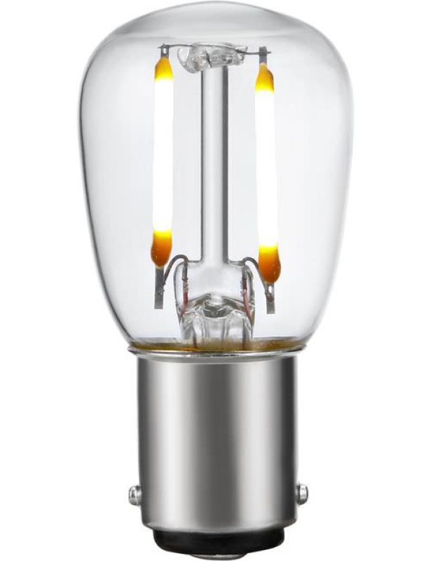 Preview: SPL LED Filament Röhre P26x56 Ba15d 1,5 W 140 lm 2500K klar