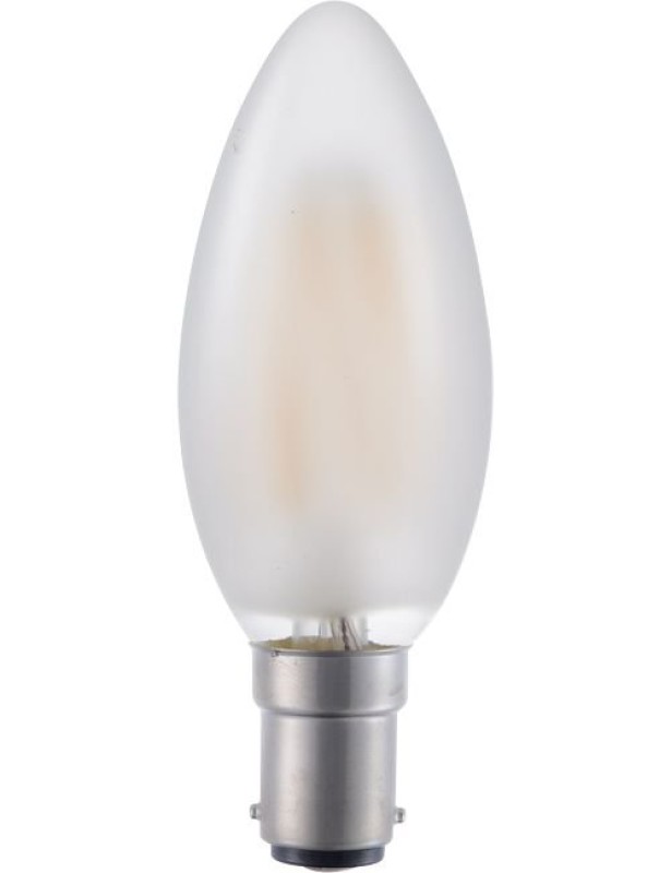 SPL LED Filament Kerze C35x100 Ba15d 4 W 320 lm 2500K matt dimmbar