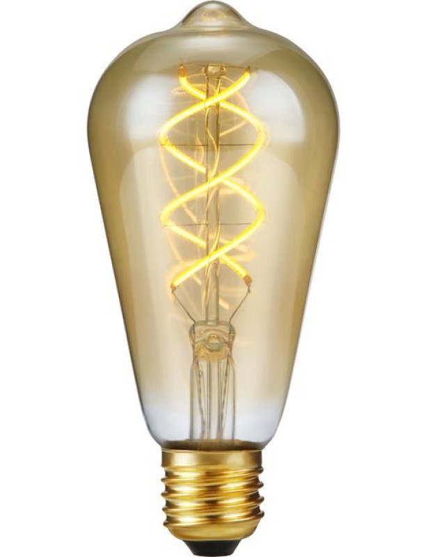SPL LED Filament Rustika 64x140 E27 5 W 460 lm 2200K Gold dimmbar