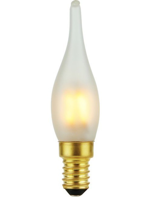 Preview: SPL LED Filament Windstoßkerze C23x95 E14 1,8 W 90 lm 2000K matt dimmbar