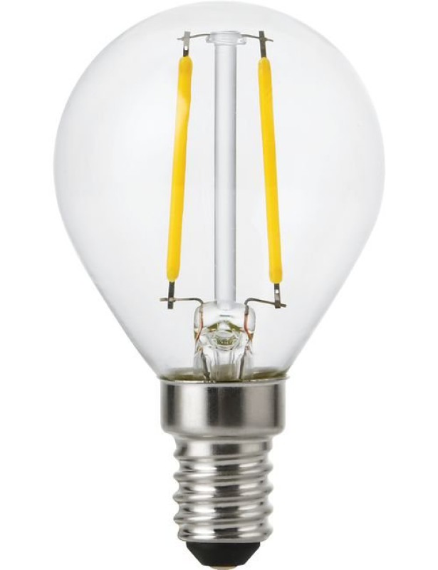 SPL LED Filament Globe G45x75 E14 2 W 160 lm 2700K klar dimmbar Ra90