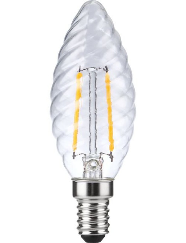 SPL LED Filament Kerze gedreht C35x97 E14 2 W 150 lm 2700K klar dimmbar