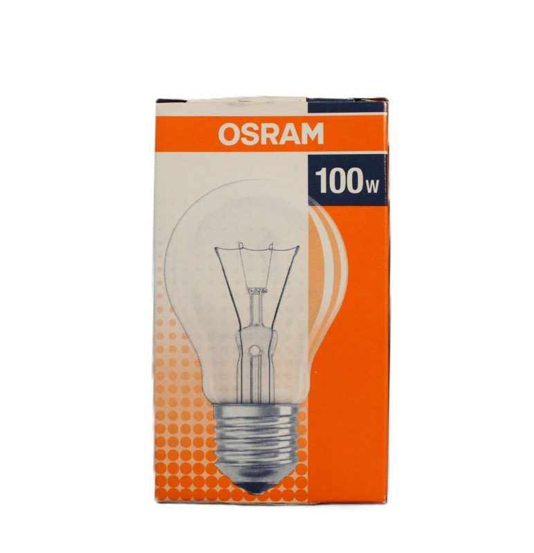 OSRAM Tropfenlampe Glühbirne 100 Watt E27 Klar