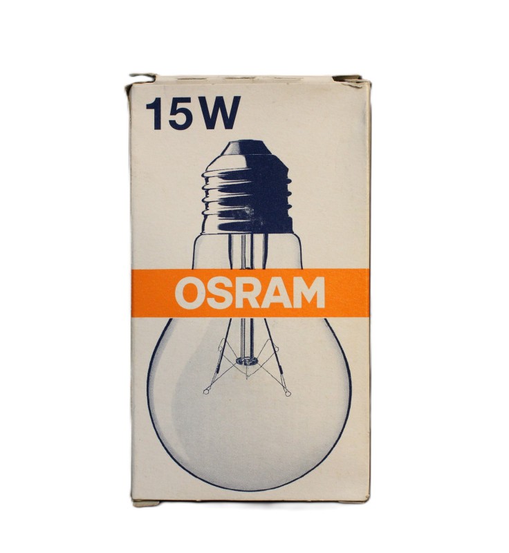 OSRAM Tropfenlampe Glühbirne 15 Watt E27 Klar