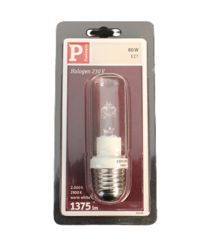 Paulmann Halogen Röhre JDD 80W E27 Klar 230V Warmweiß