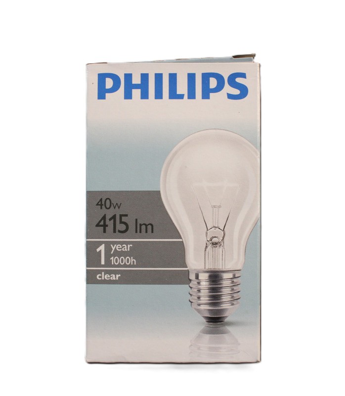 Philips Incandescent Standard 40W E27 230V A55 Klar