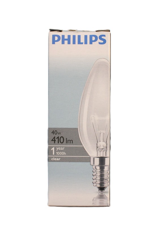 Philips Kerzenlampe Glühbirne Kerze 40W E14 Klar