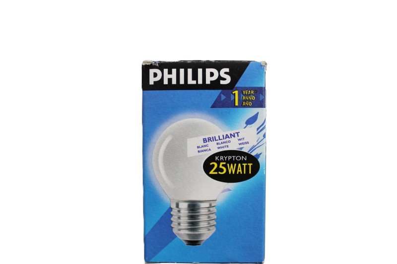 Philips Tropfenlampe Krypton 230V E27 25W Softweiß