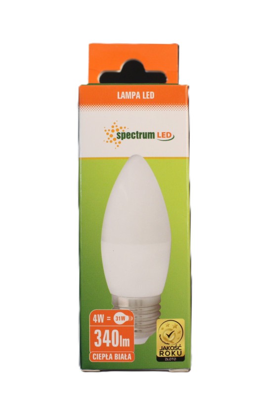 Spectrum Glühbirne LED 4W = 31W E27 Warmweiß Matt