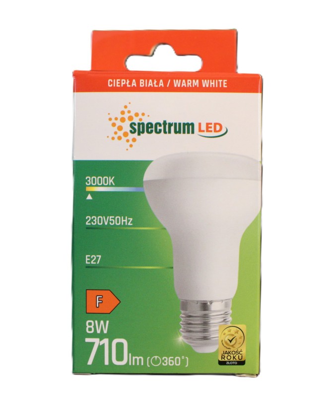 Spectrum LED E27 R63 8W Pilzform Glühbirne