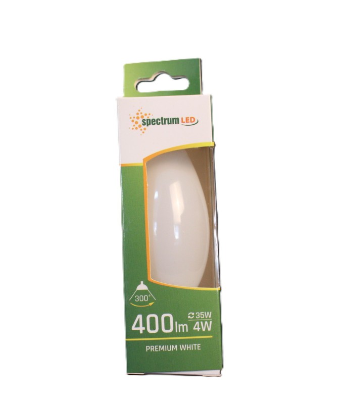Spectrum LED Filament Kerzenleuchte Leuchtmittel Kerze 4W = 34W E14
