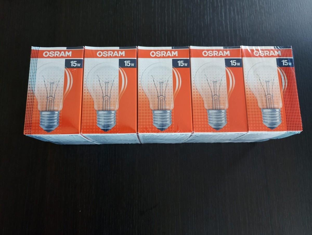 10x OSRAM Glühlampe AGL 15W E27 klar