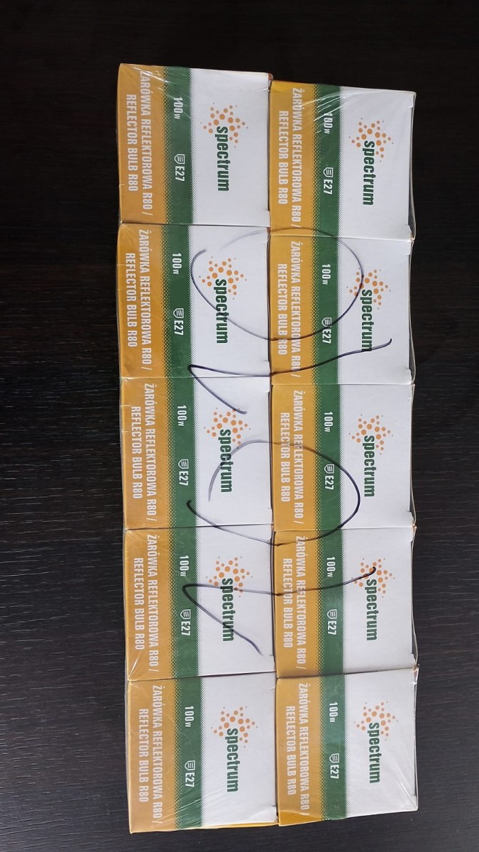 10x Spectrum Reflektorlampe R80 100W E27 matt