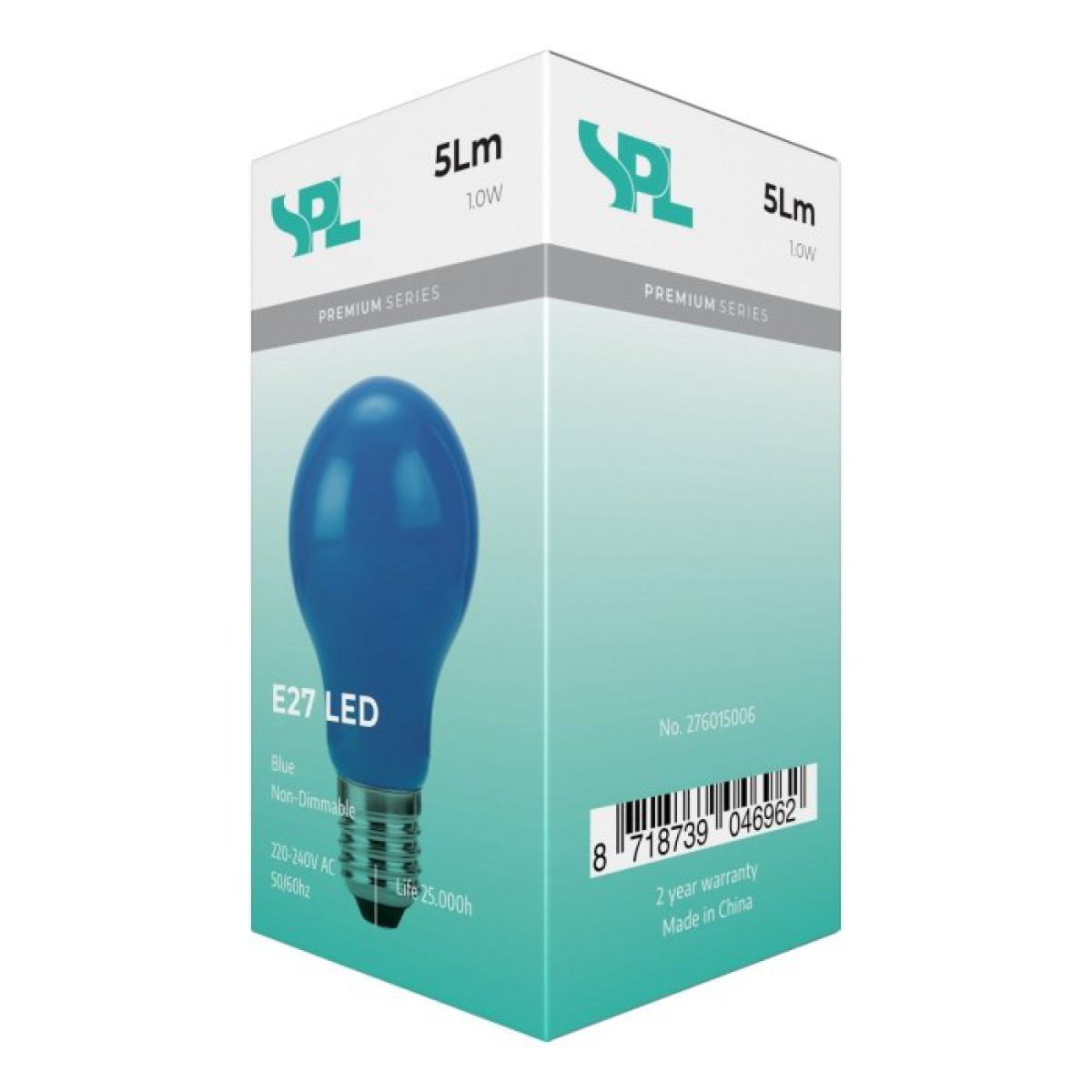 SPL LED Filament Birne A60x105 E27 1 W 5 lm Blau