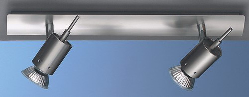 Eifel Leiste 38 cm in Nickel matt gebürstet 2-flam