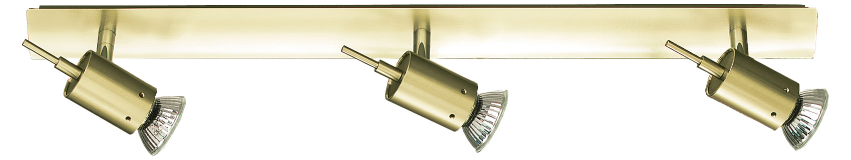 Eifel Leiste 58 cm in Gold matt 3-flammig 3×GU10 H