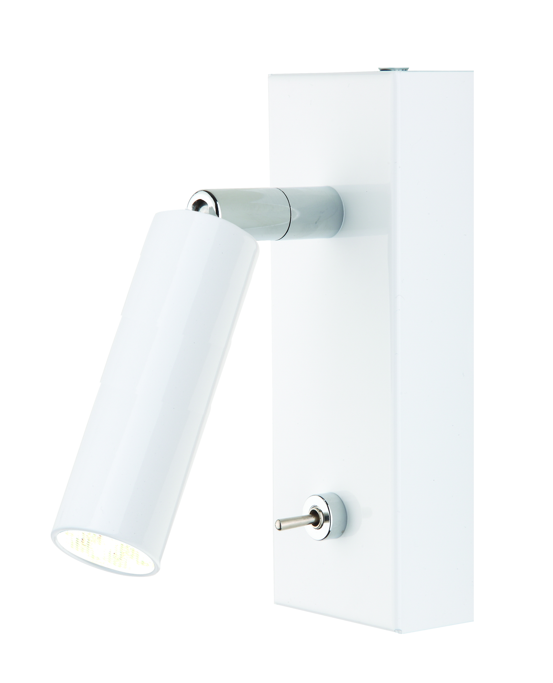 Rocco LED Wandspot mit Schalter in weiß matt 