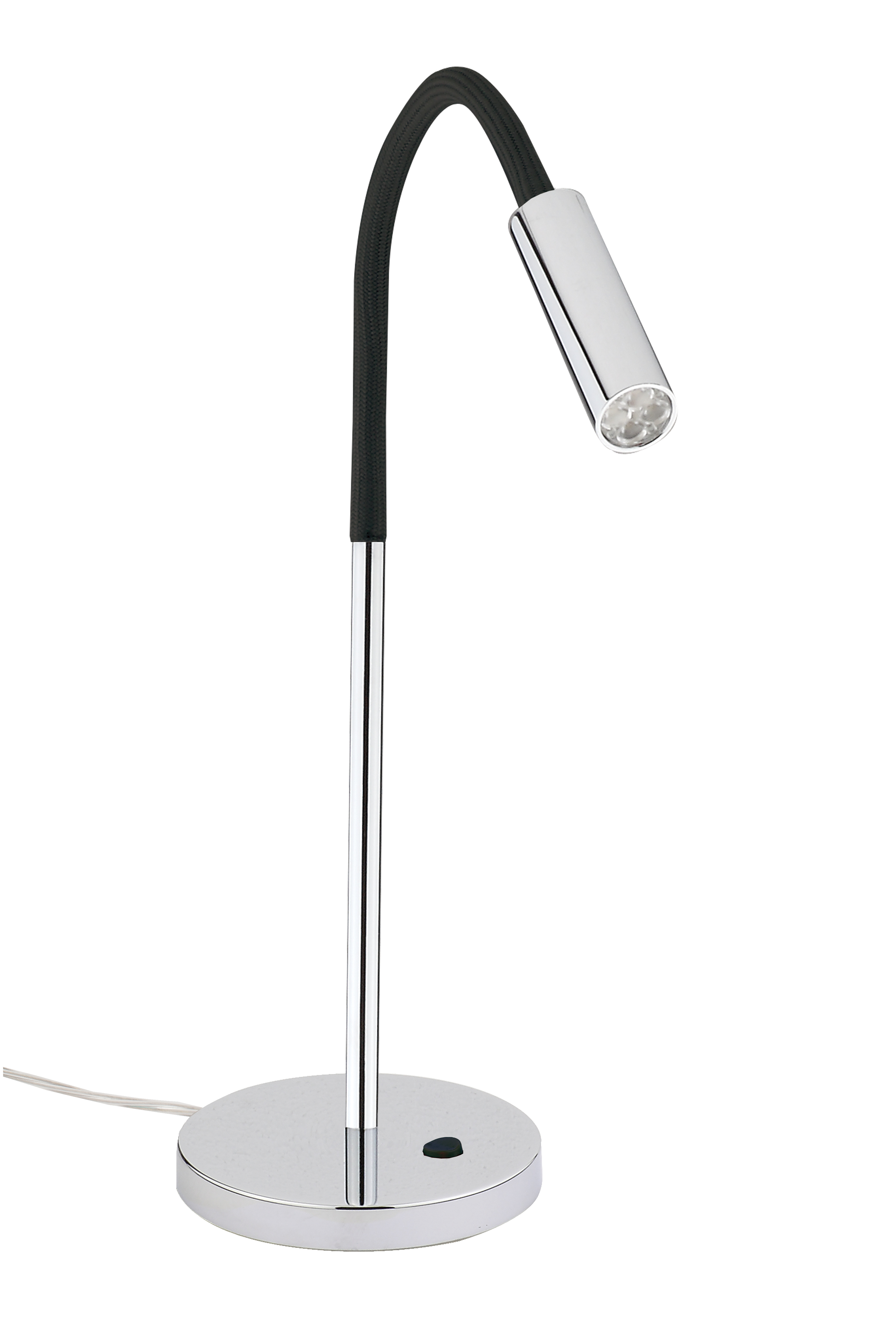 Rocco LED Tischleuchte 65cm mit Schalter in chrom 