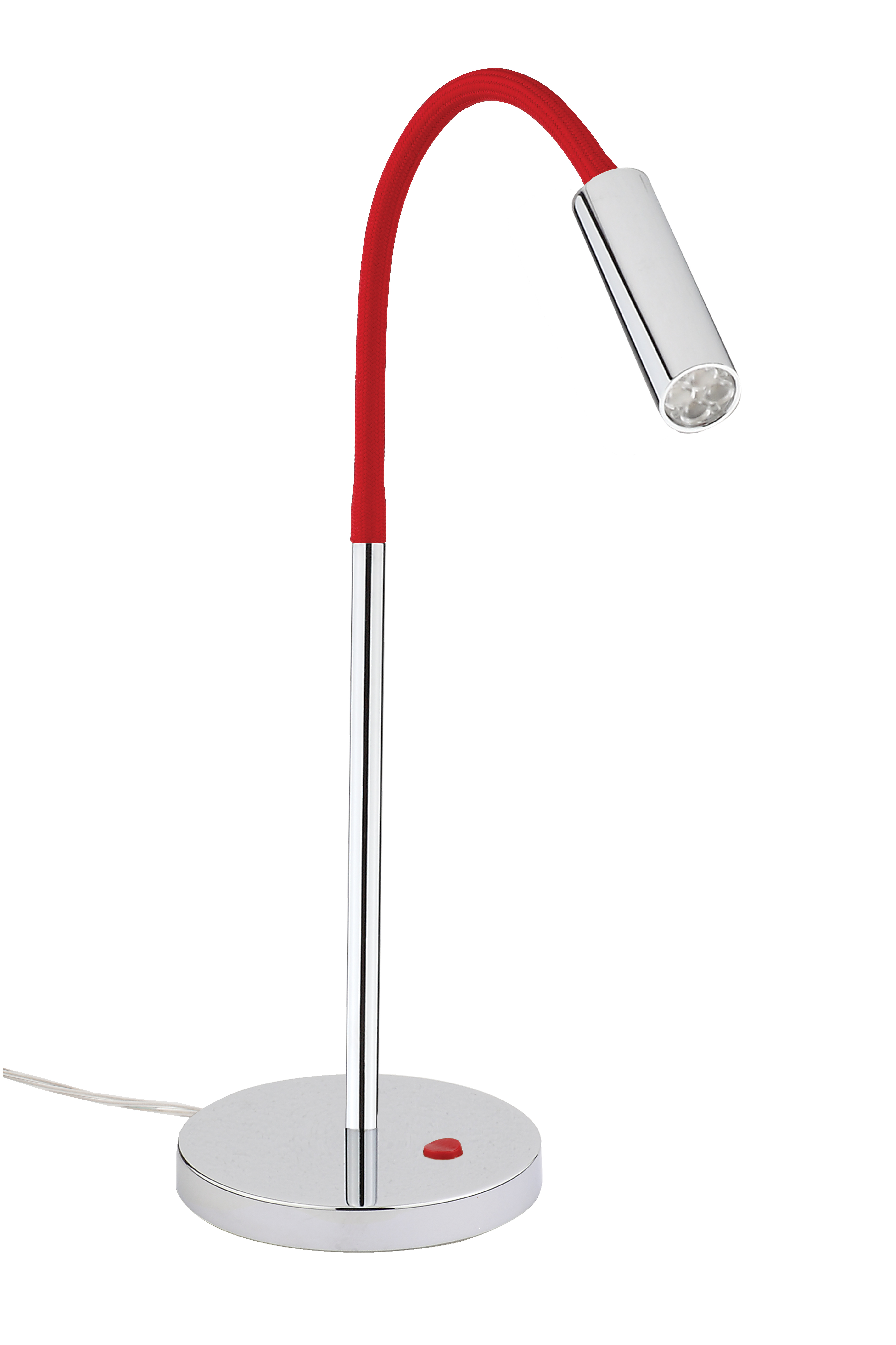 Rocco LED Tischleuchte 65cm mit Schalter in chrom 