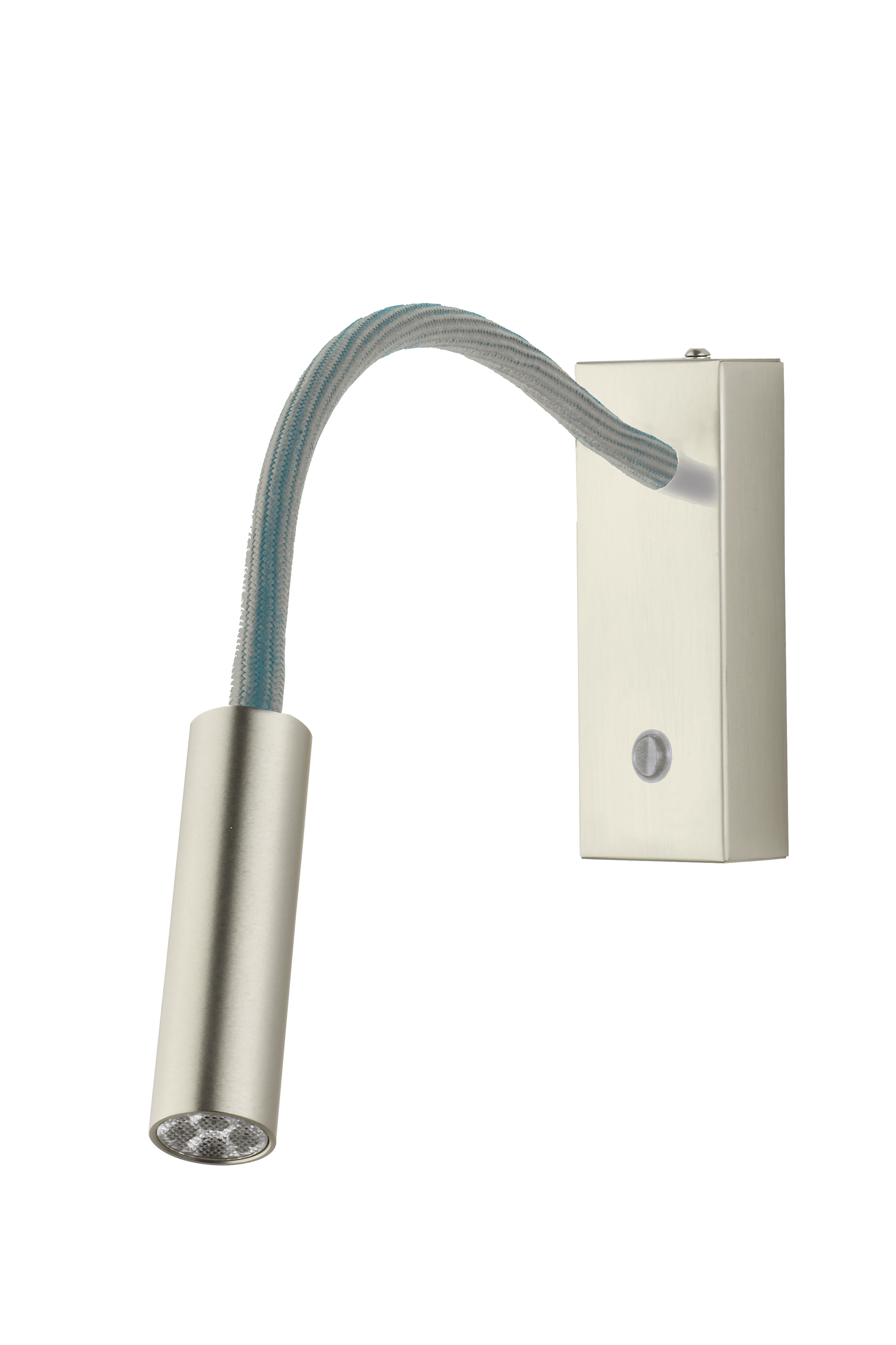 Rocco LED Wandlampe mit Schalter in nickel matt 