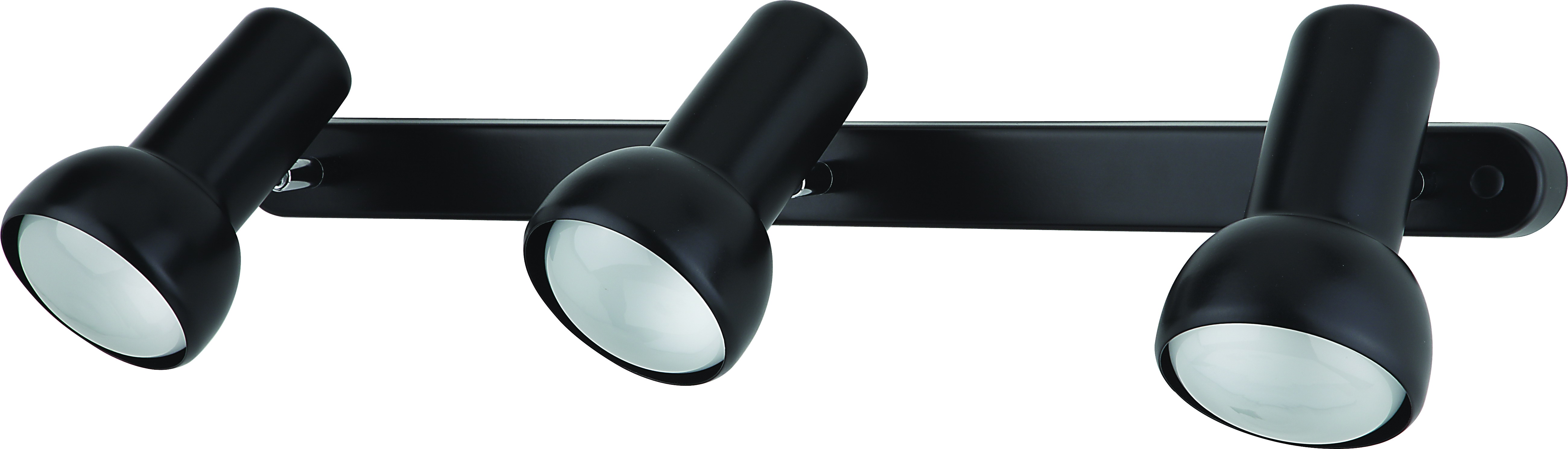 Eifel Leiste 56cm in schwarz 3-flammig 3xE27 max. 