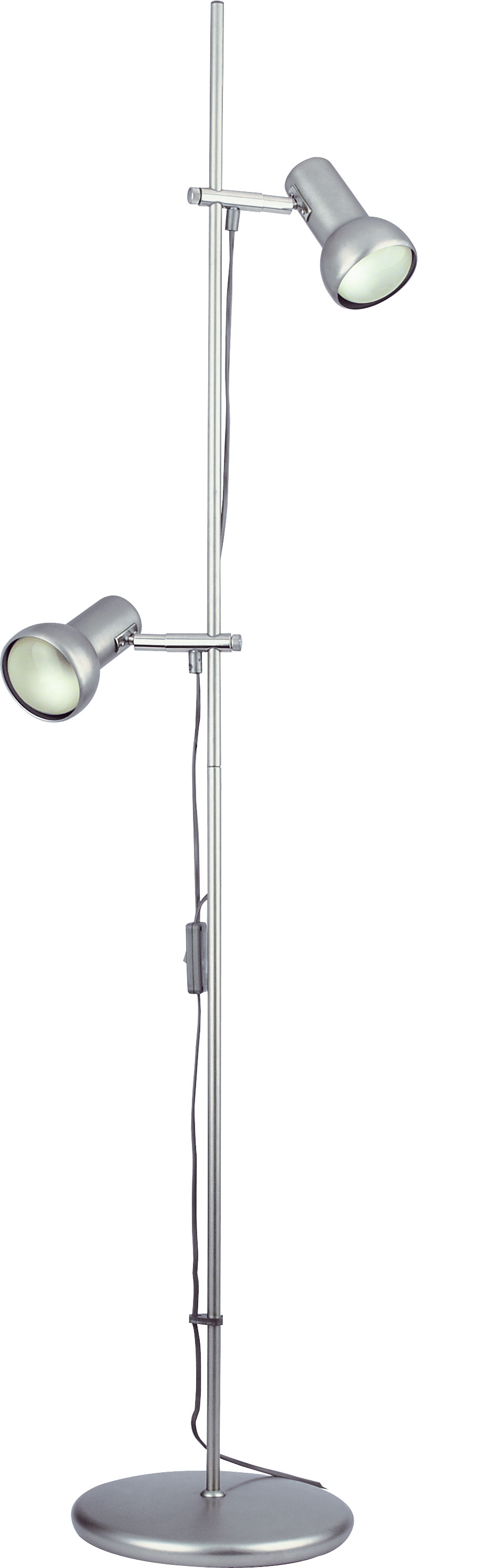 Eifel Stativleuchte 140cm in silber 2-flammig 2xE2
