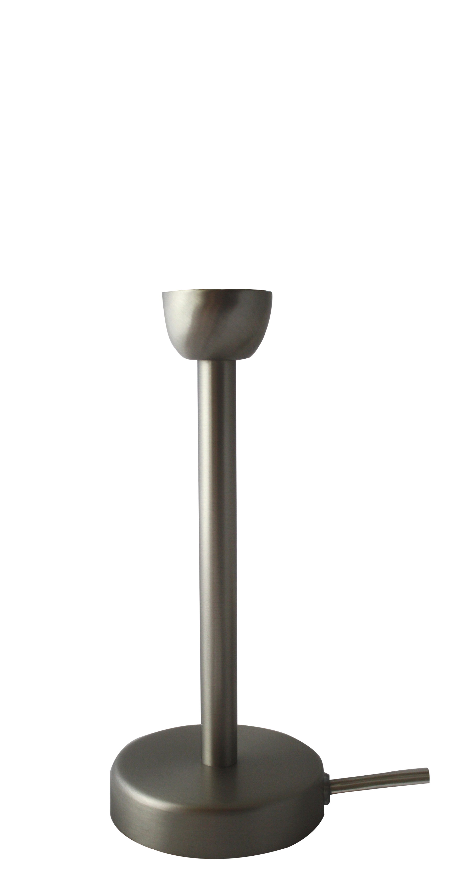 Inken Tischleuchte 31cm in nickel matt, Schirm sep