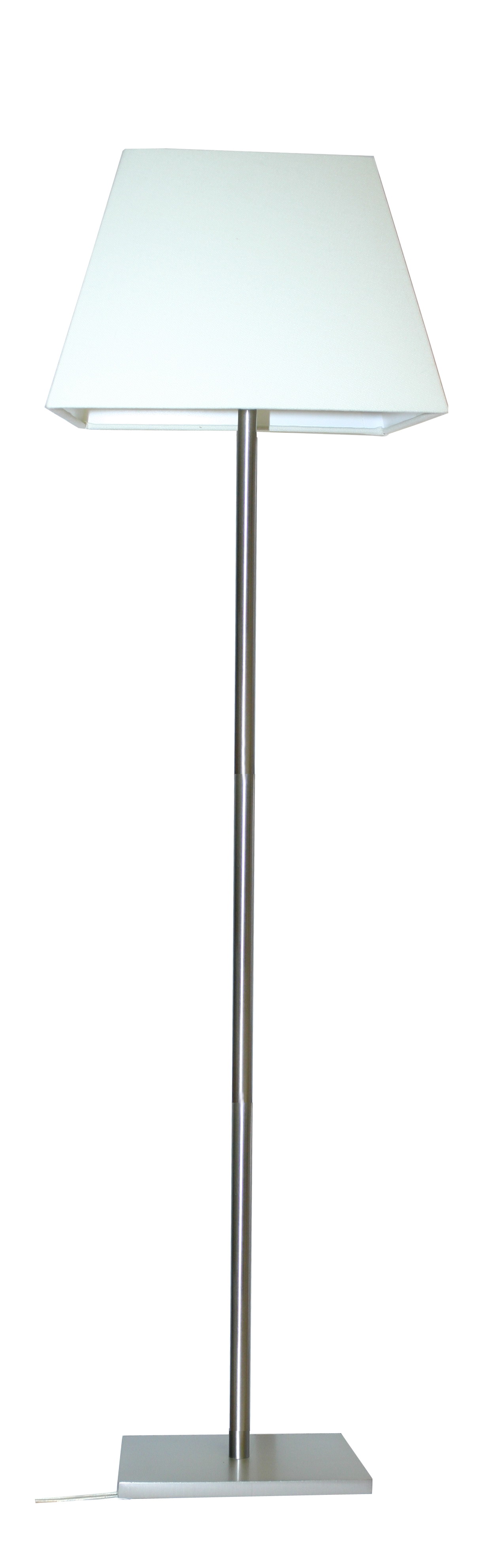 Pascal Stehleuchte 140cm in nickel matt, Schirm se