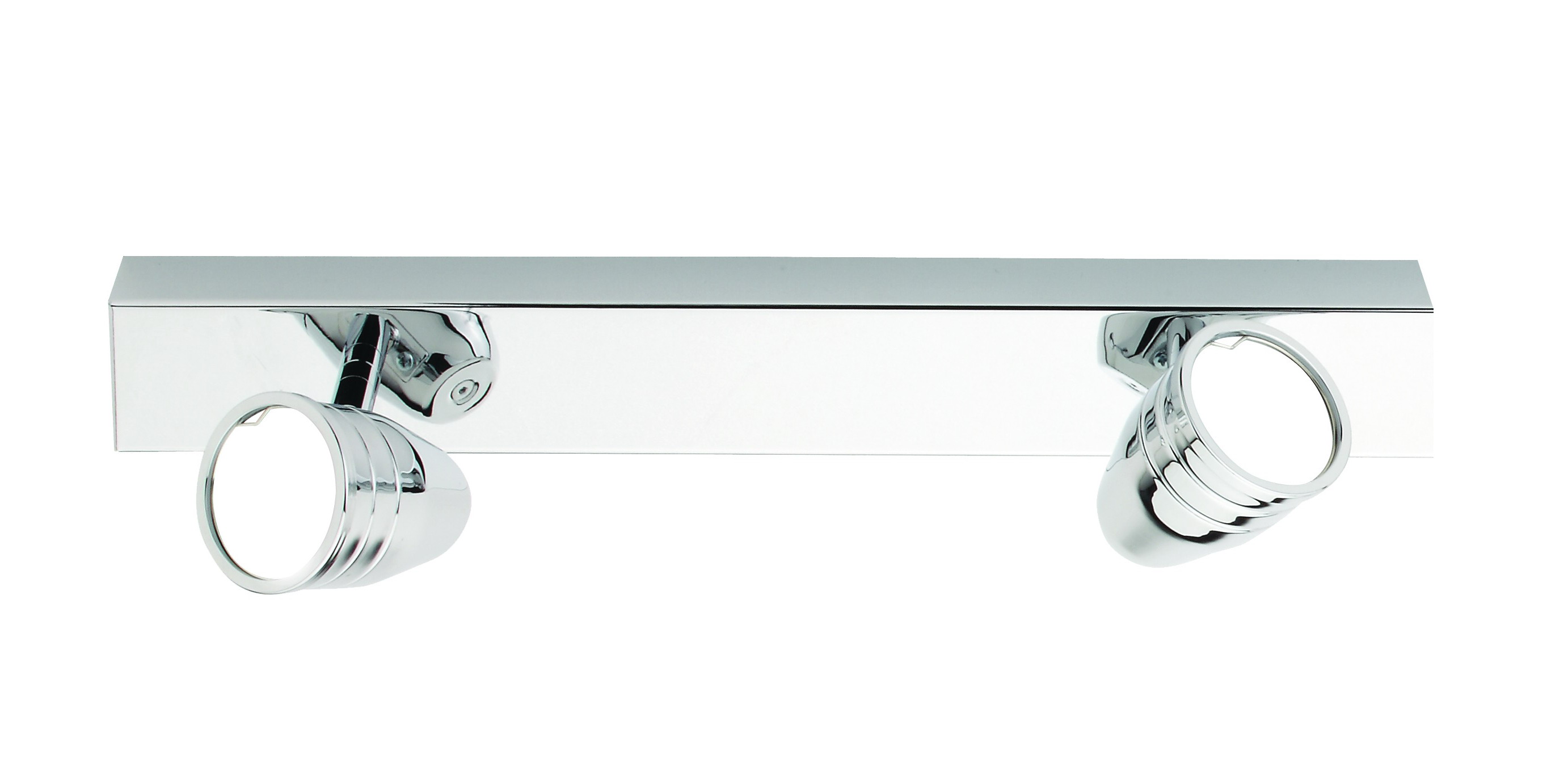 LED-Leiste 2-flammig – 44 × 5 cm, Ausladung 15 cm,