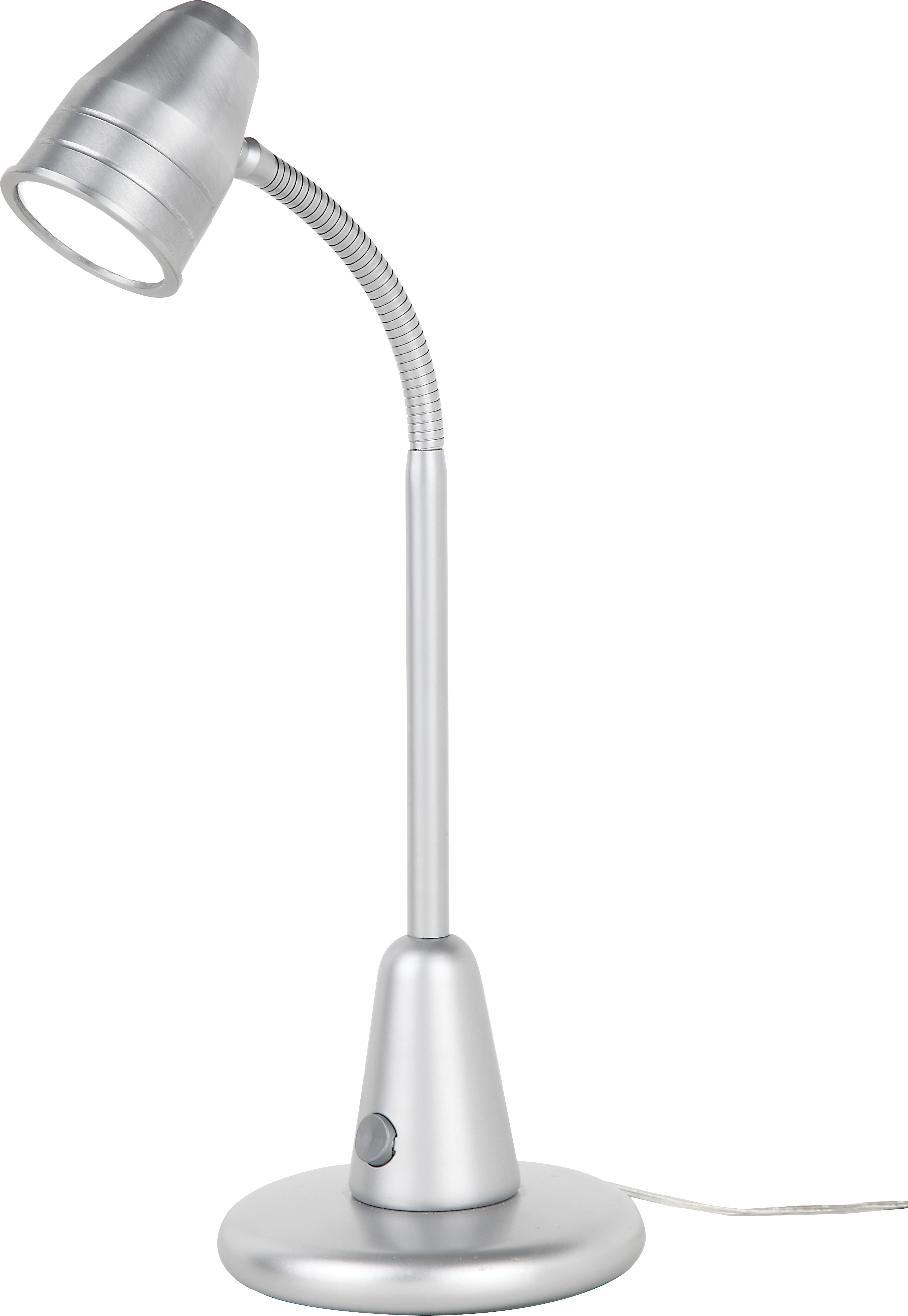 LED Tischleuchte 40cm mit Schalter in alu matt 1x1