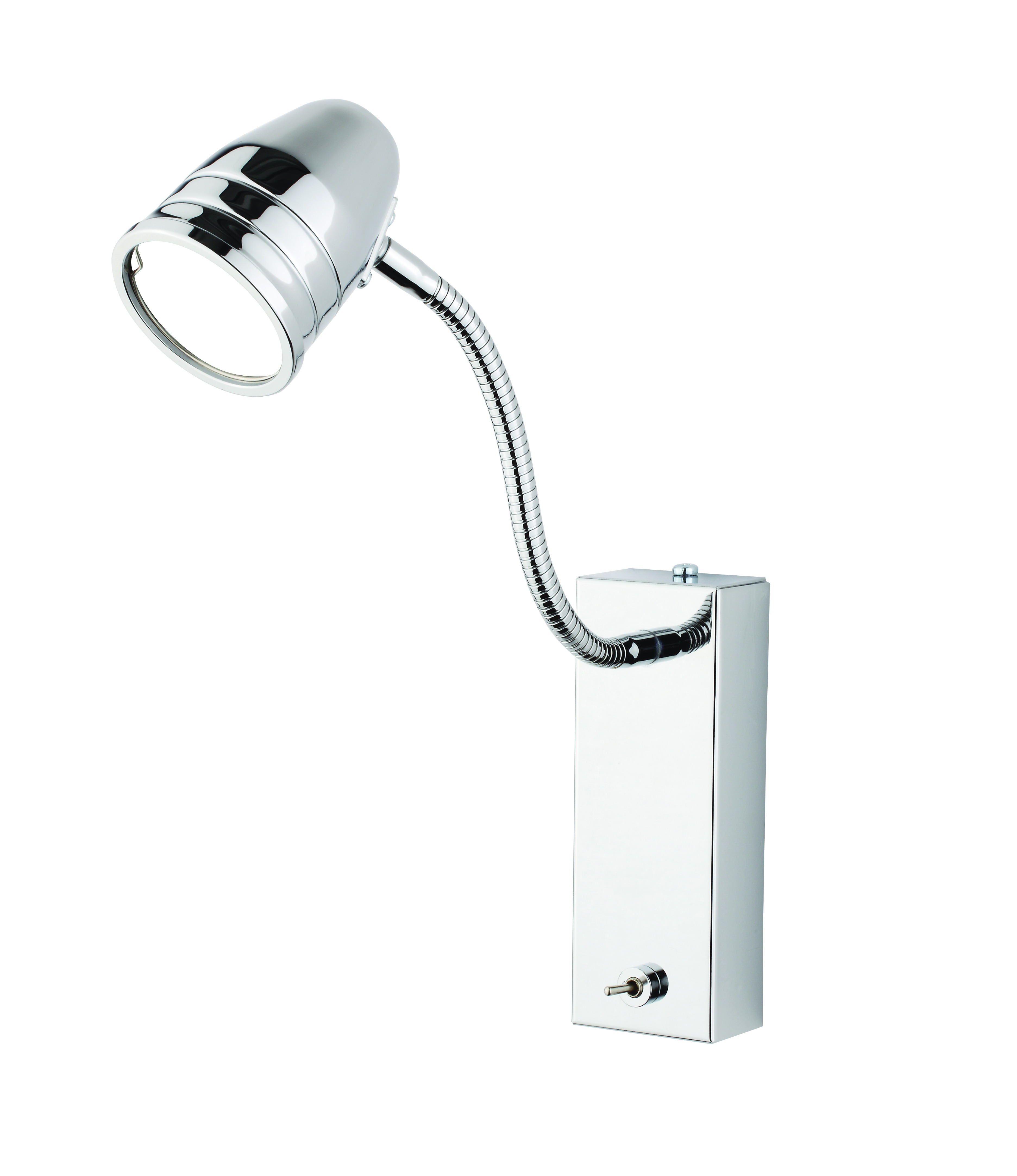 LED-Wandleuchte in Chrom