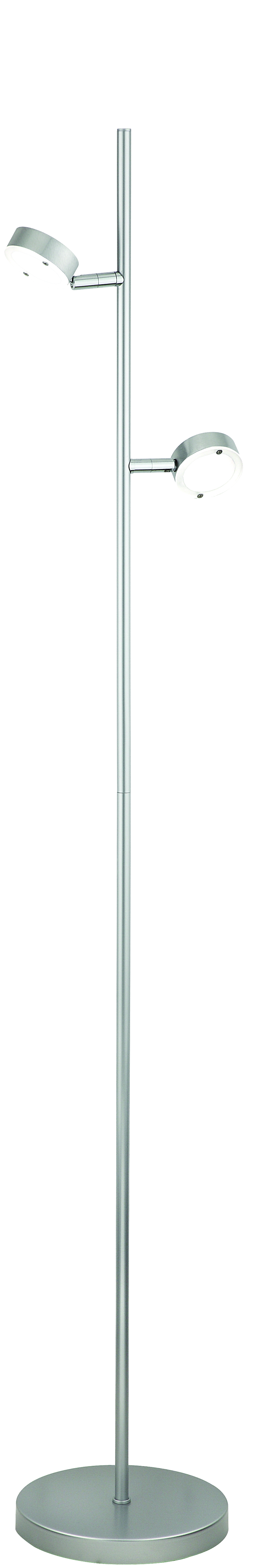 Saturn LED Hochvolt-Stehleuchte 140cm in alu matt 