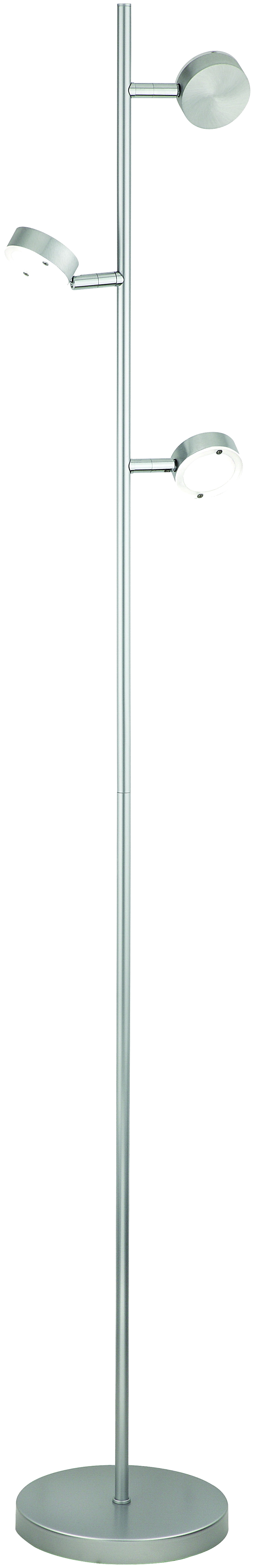 Saturn LED Hochvolt-Stehleuchte 140cm in alu matt 