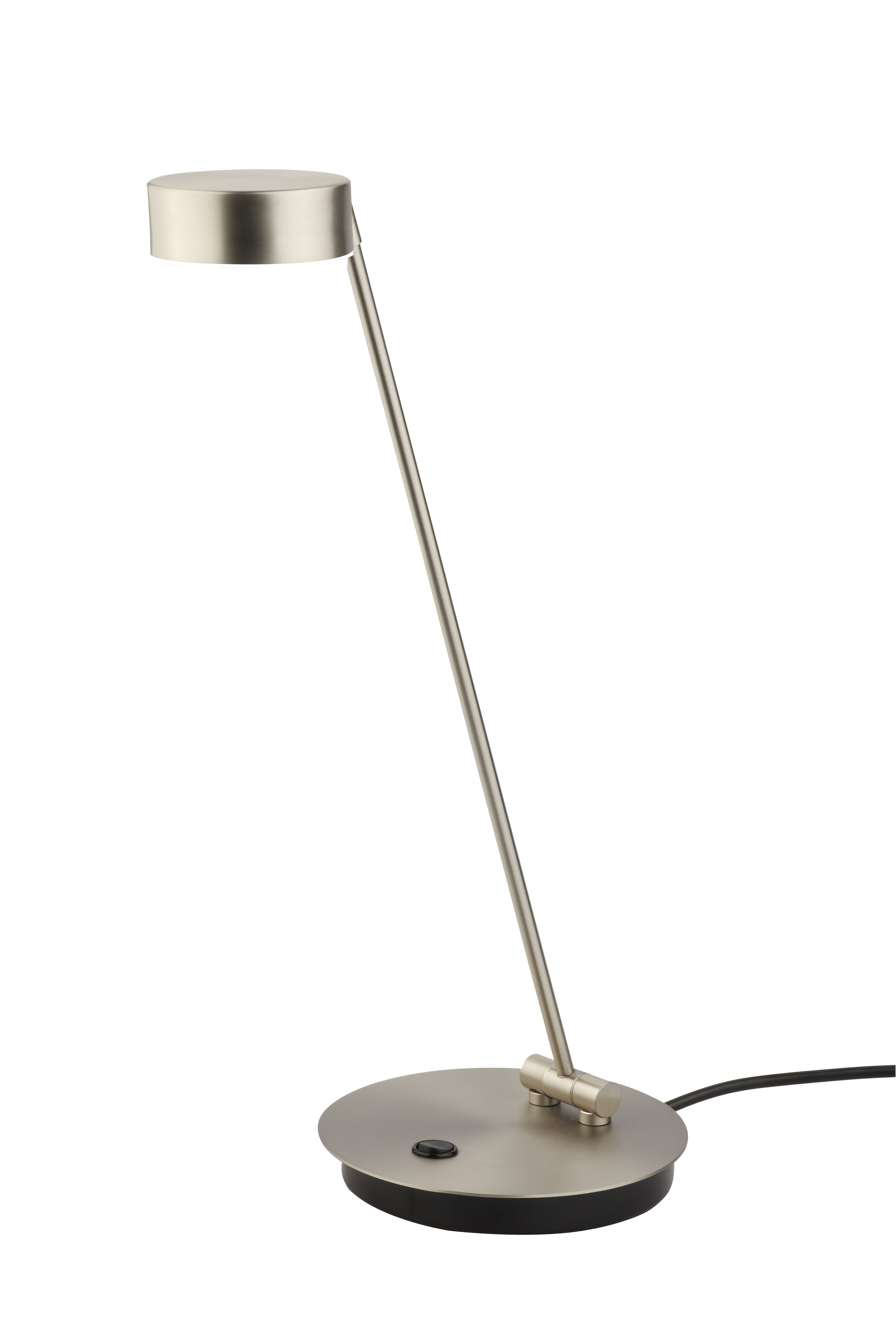 LED Hochvolt-Tischleuchte 50cm in nickel matt 1x4,