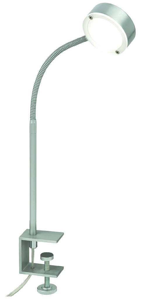 Rocco LED Klemmleuchte 45cm mit Schalter in alu ma