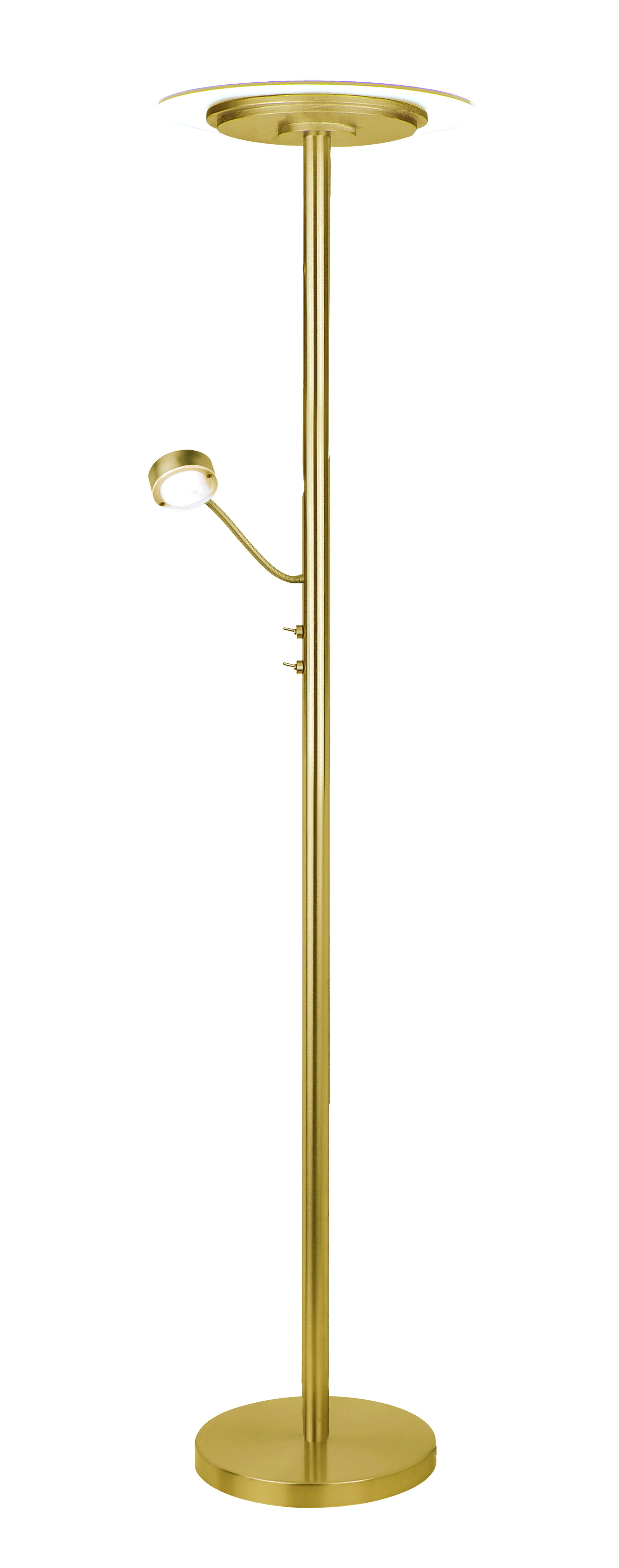 Saturn LED Deckenfluter 183cm in gold matt 1x34W +
