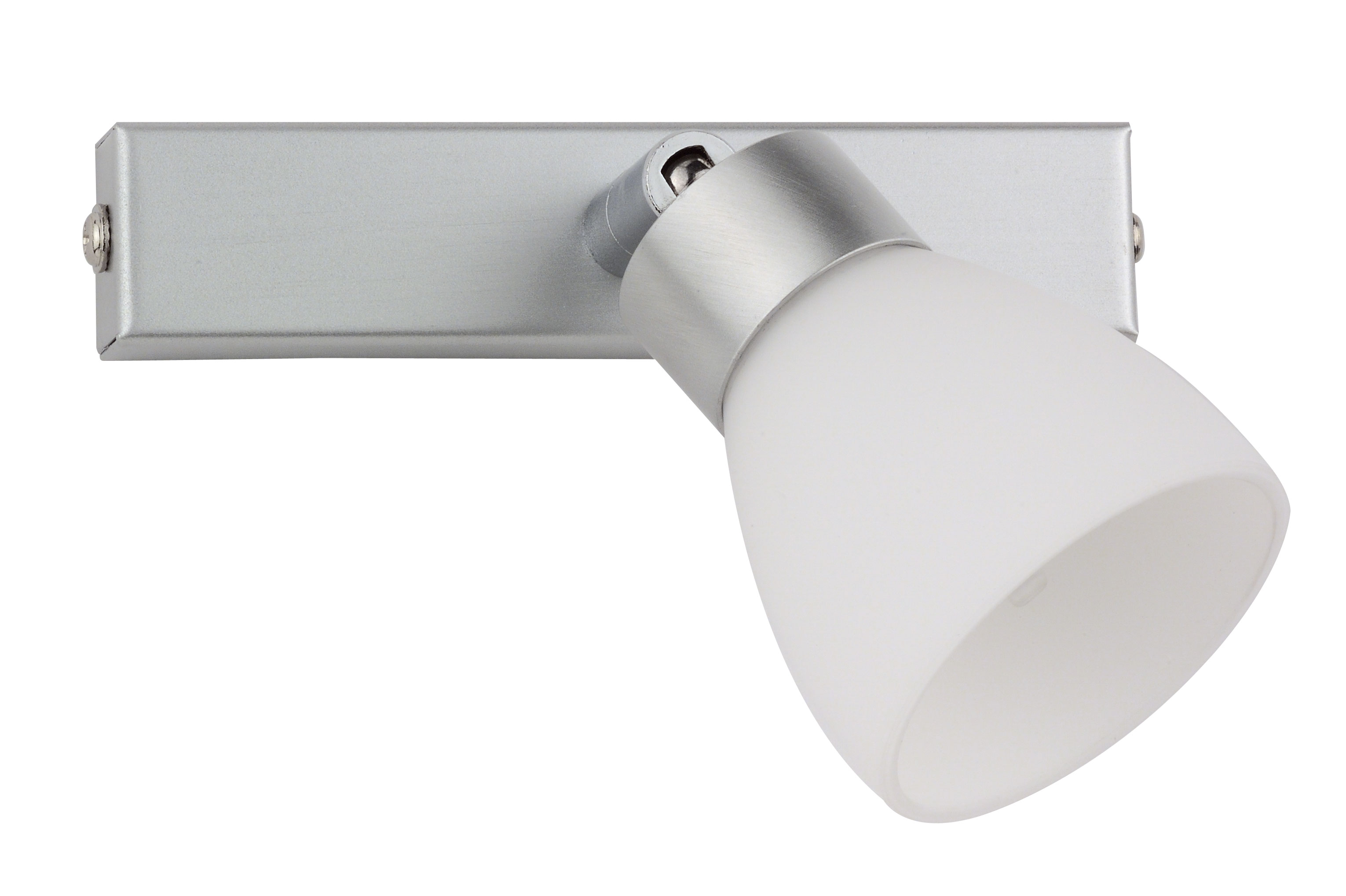 Clite Leiste 13cm in alu matt mit Glas in opal mat