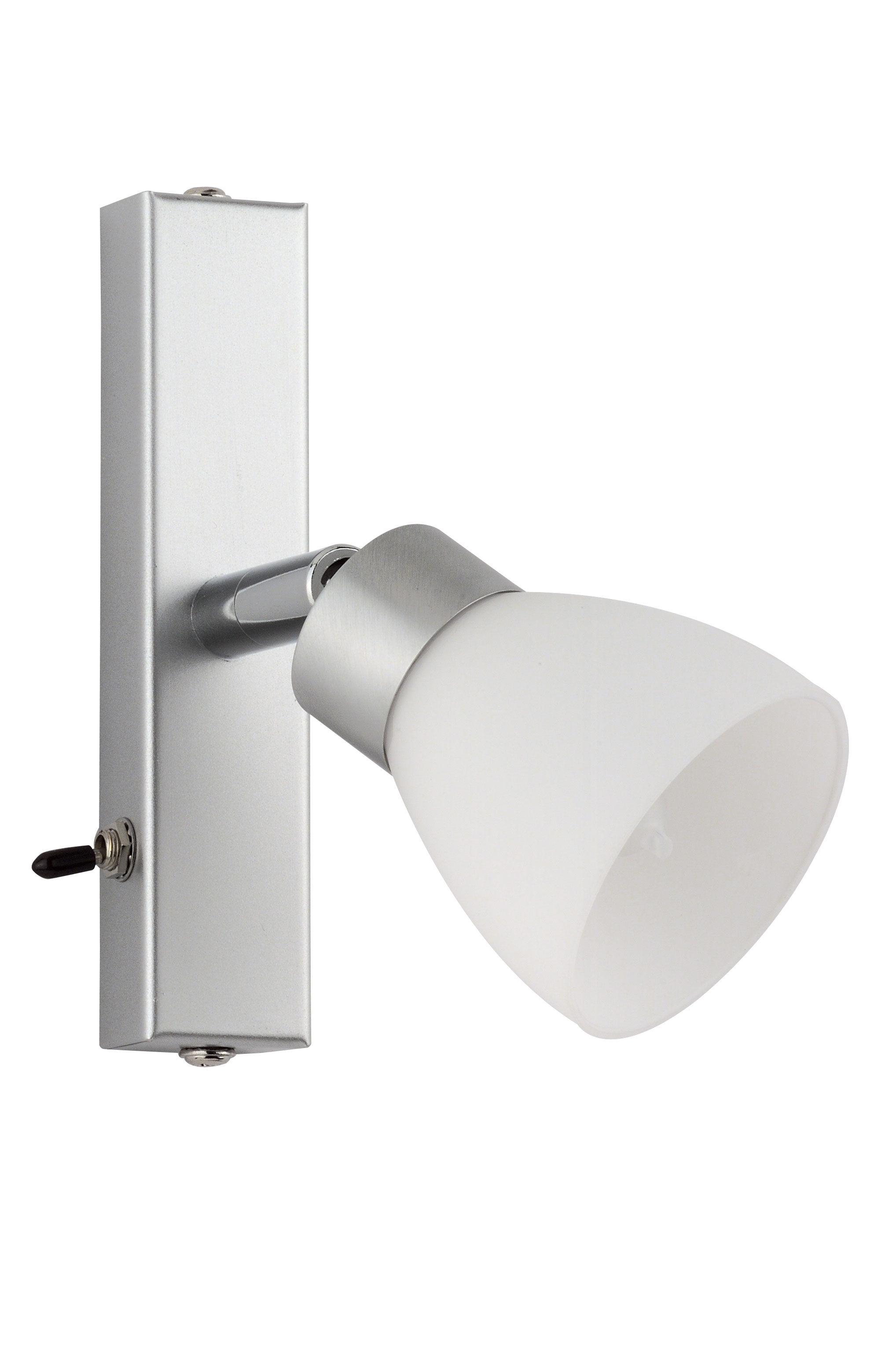 Clite Leiste 13cm mit Schalter in alu matt mit Gla