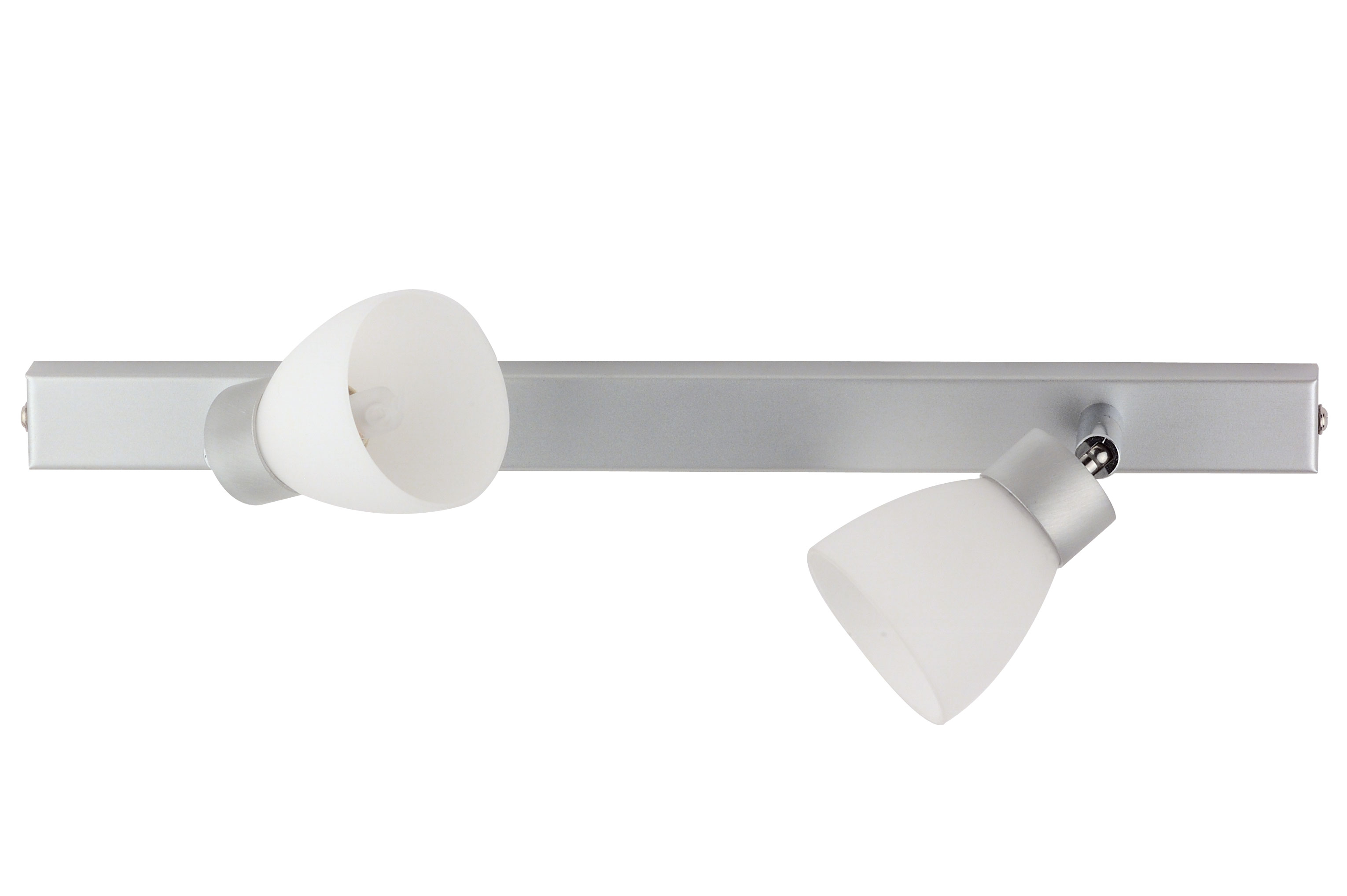 Clite Leiste 36cm in alu matt mit Glas in opal mat