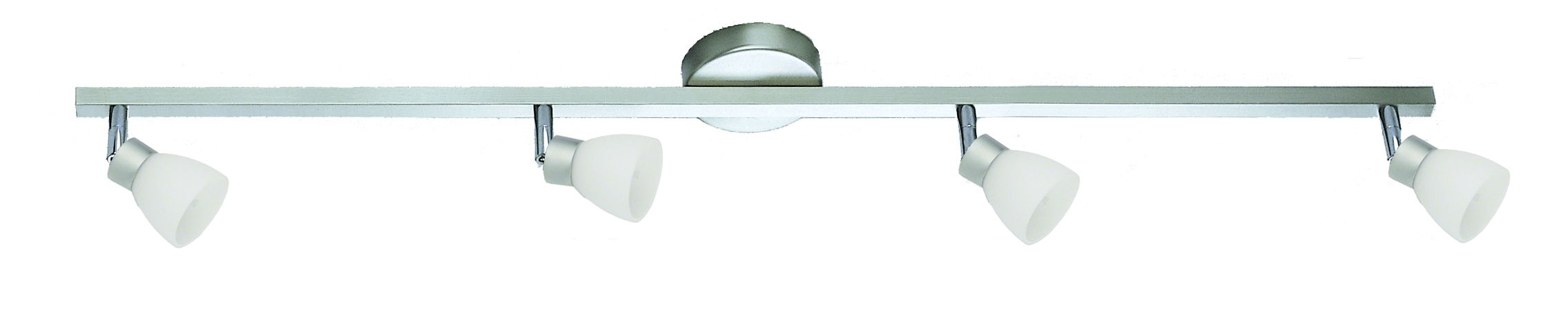 Clite Deckenleuchte 90cm in alu matt mit Glas in w