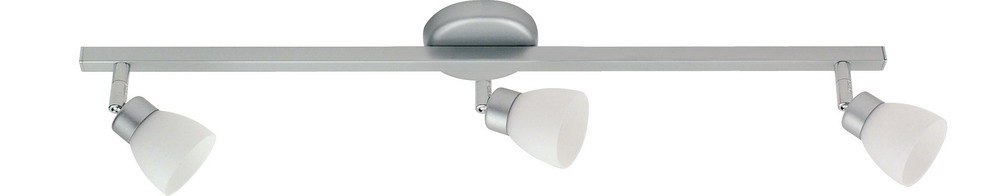 Clite Deckenleuchte 62cm in alu matt mit Glas in o