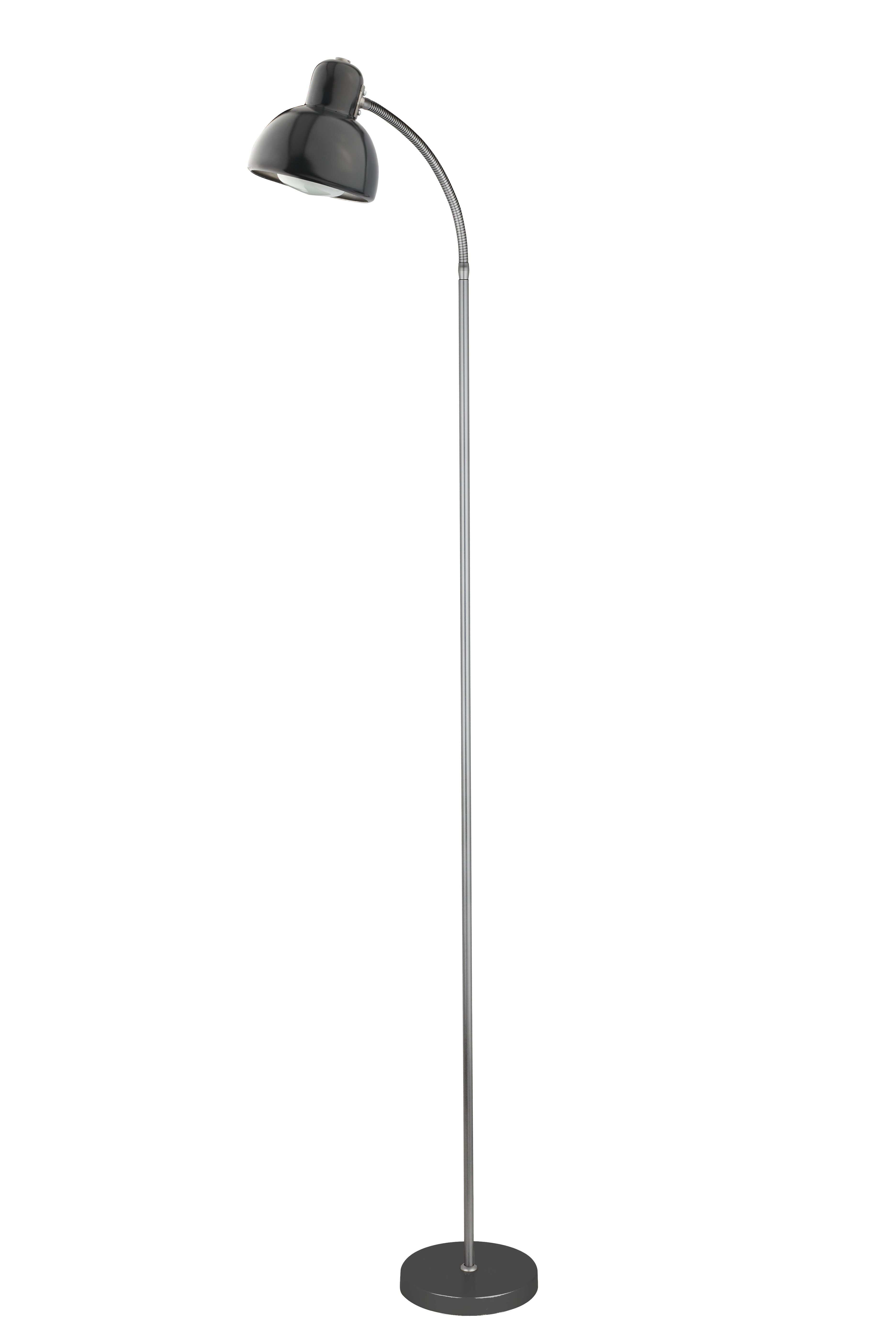 Retro Stehleuchte 155cm in anthrazit 1xE27 max. 10