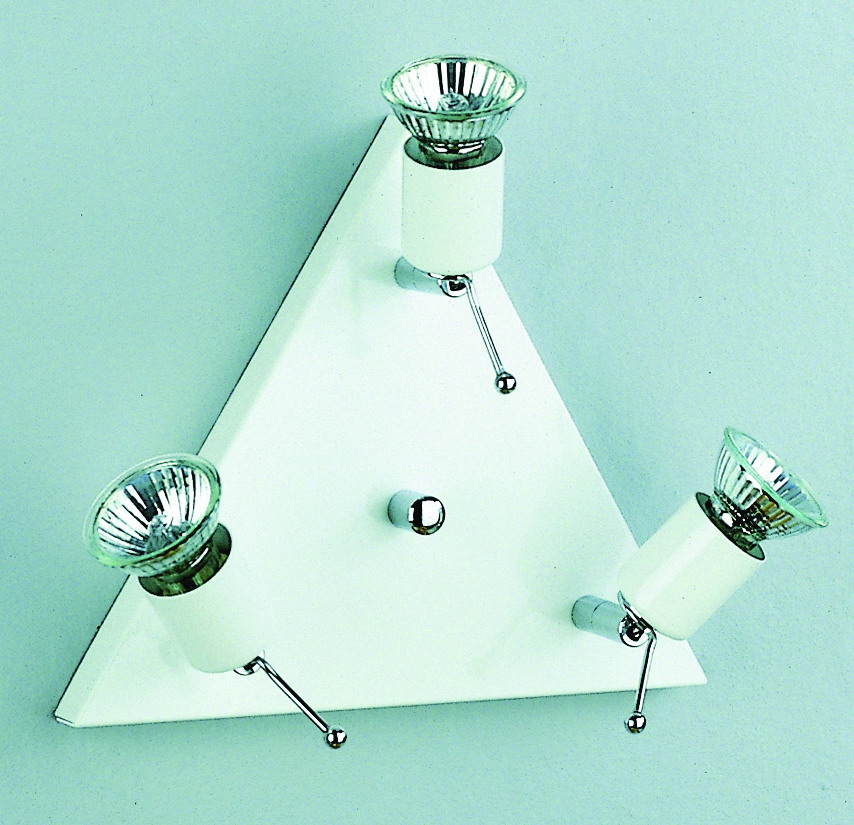 Florida Trioplatte 24cm in weiß 3-flammig 3xGU10 m