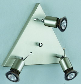 Florida Trioplatte 24cm in nickel matt 3-flammig 3