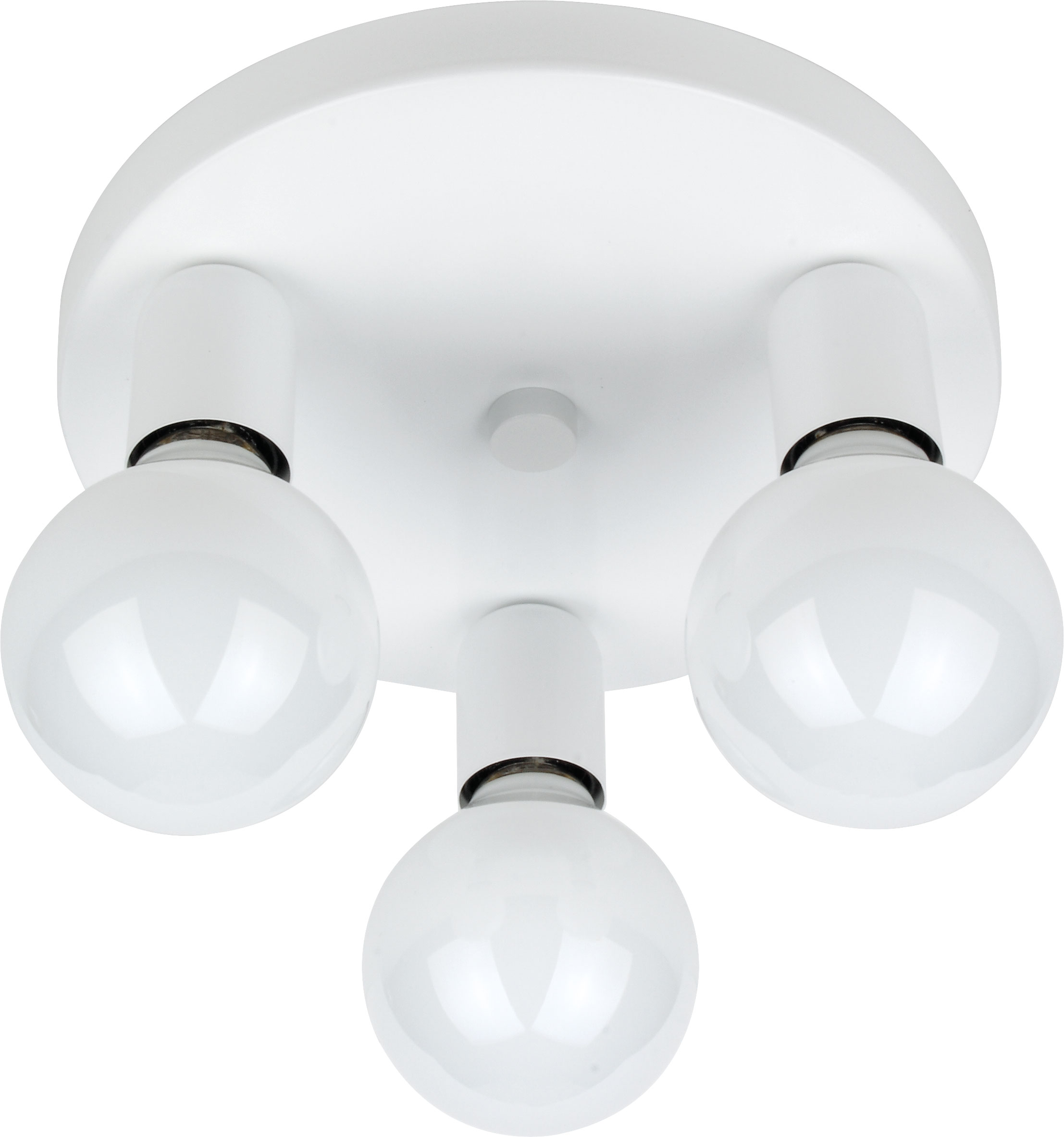 LED Rondell Ø26cm in weiß, dimmbar 3-flammig 3xE27