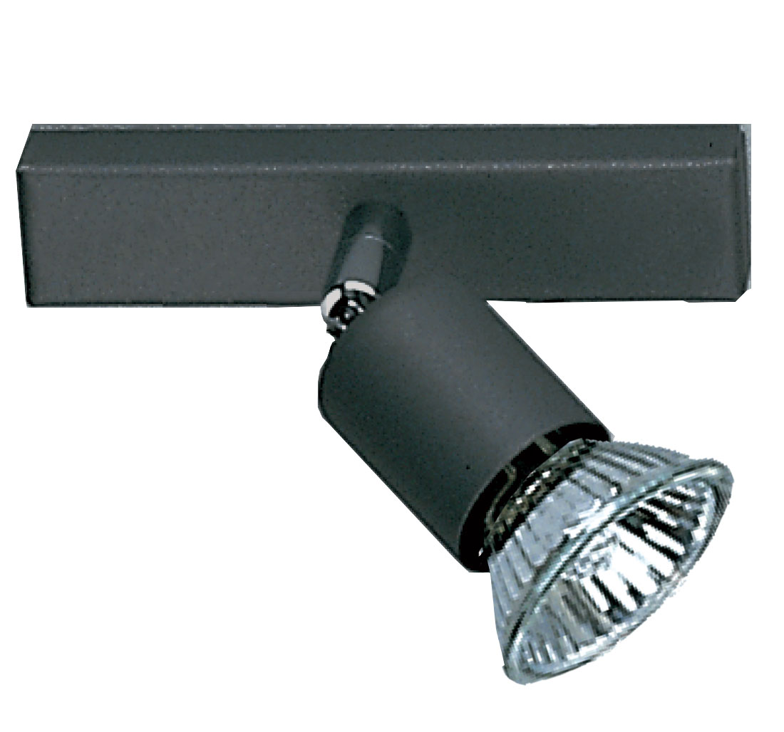 Florida Leiste 13cm in schwarz matt 1xGU10 max. 10