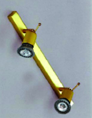 Florida Leiste 36cm in nickel matt 2-flammig 2xGU1