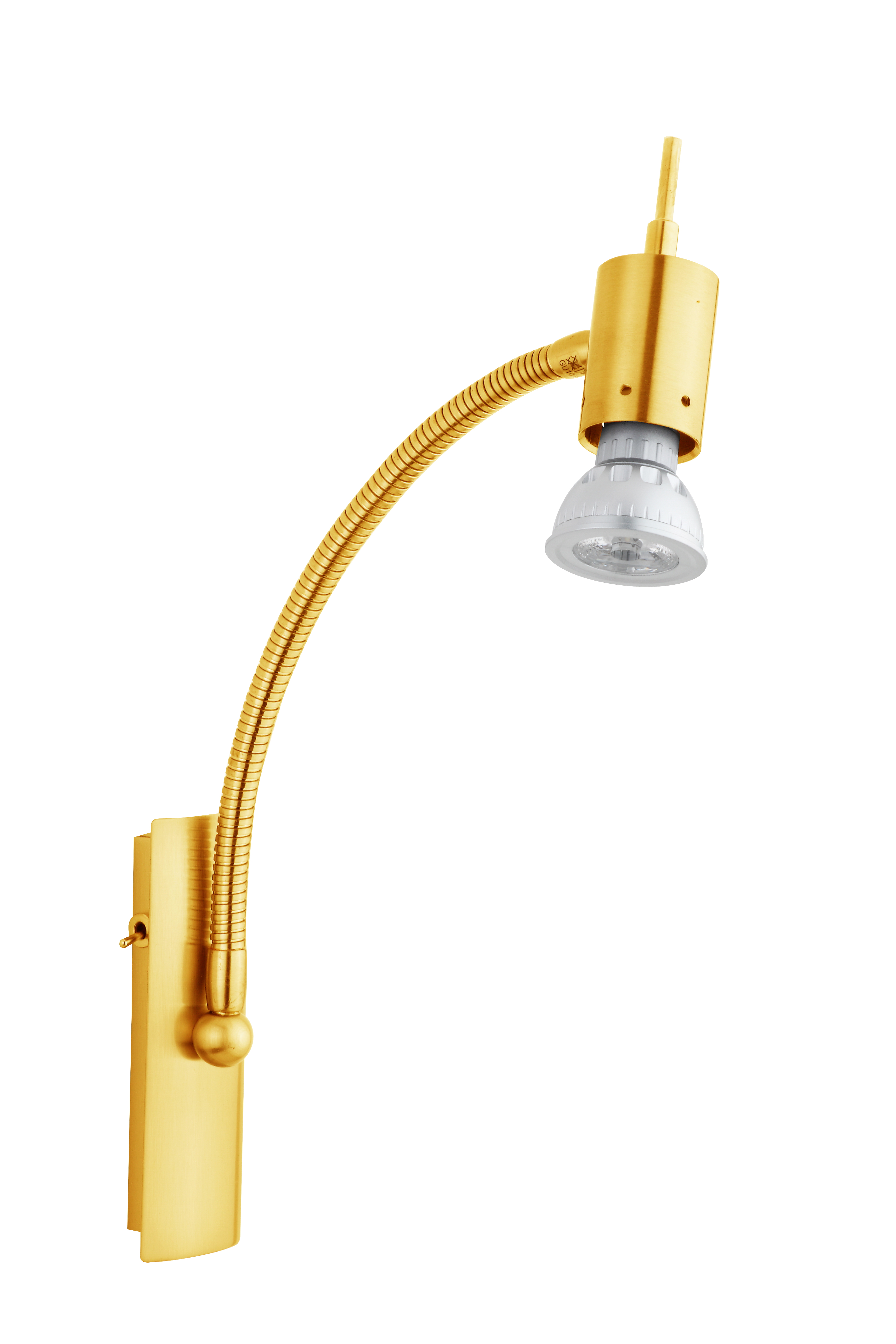 Sunrise LED Wandleuchte mit Schalter in Gold matt 